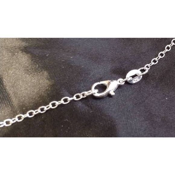 Sterling Silver 925 Plated 22 Inch Rolo Link Chain Necklace New 1/16th" Wide - Picture 2 of 3